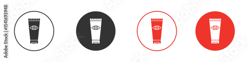 Eye cream icon Logos. Flat Vector Icon Design Template