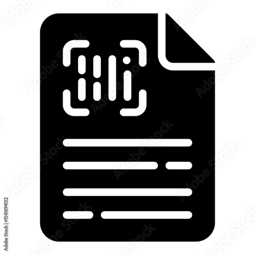 file barcode solid  icon

