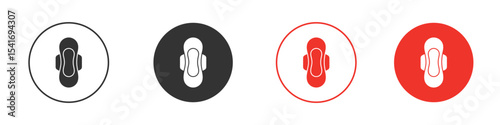 Feminine hygiene pad icon Logos. Flat Vector Icon Design Template