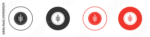 Fibre icon Logos. Flat Vector Icon Design Template
