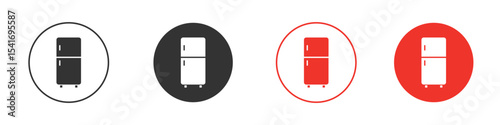 Fridge icon Logos. Flat Vector Icon Design Template