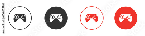 Game controller icon Logos. Flat Vector Icon Design Template