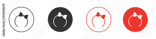 Hair tie icon Logos. Flat Vector Icon Design Template