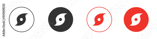 Hurricane icon Logos. Flat Vector Icon Design Template