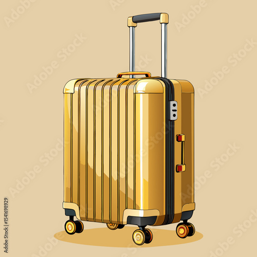 travel suitcase vector illustration