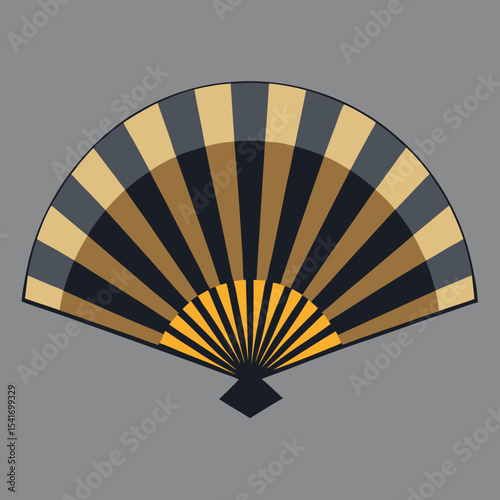 fan on a black