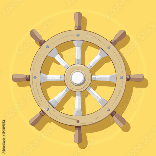 steering wheel on a white background