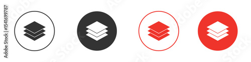 Layers icon Logos. Flat Vector Icon Design Template