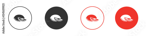 Lemon icon Logos. Flat Vector Icon Design Template