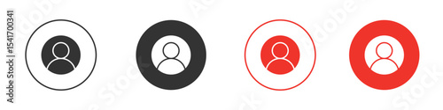 Login icon Logos. Flat Vector Icon Design Template