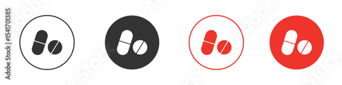 Medicine icon Logos. Flat Vector Icon Design Template