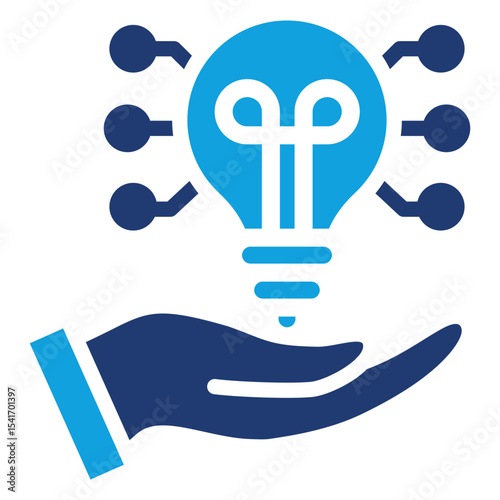 Technology Flat Blue Icon