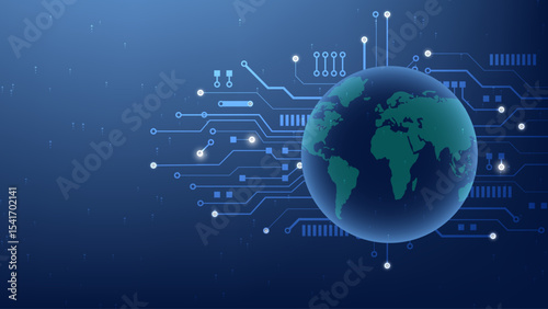 Digital earth global network connection technology