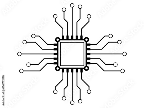 Circuit board microchip digital technology electronics