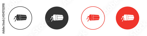 Muslim drum icon Logos. Flat Vector Icon Design Template
