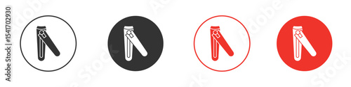 Nail clipper icon Logos. Flat Vector Icon Design Template