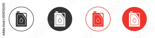 Oil can icon Logos. Flat Vector Icon Design Template