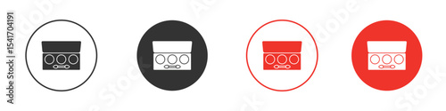 Palette with eyelash shadows icon Logos. Flat Vector Icon Design Template