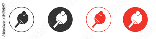 Ping pong icon Logos. Flat Vector Icon Design Template