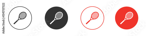 Racquet icon Logos. Flat Vector Icon Design Template