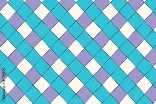 Seamless pastel diamond pattern background texture