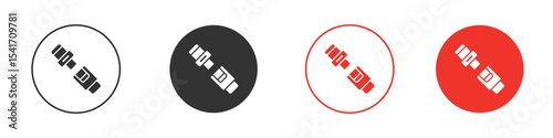 Seatbelt icon Logos. Flat Vector Icon Design Template