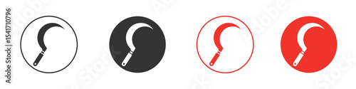 Sickle icon Logos. Flat Vector Icon Design Template