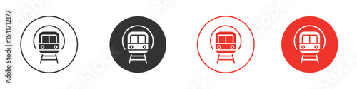 Subway icon Logos. Flat Vector Icon Design Template