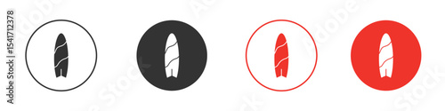 Surfing icon Logos. Flat Vector Icon Design Template