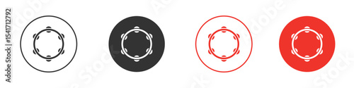 Tambourine icon Logos. Flat Vector Icon Design Template