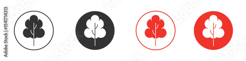 Tree free icon Logos. Flat Vector Icon Design Template