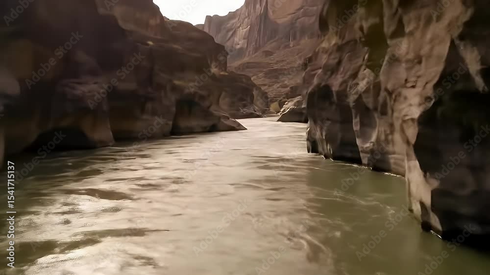 Fast flowing water in a canyon gorge dramatic river landscape nature photography outdoor exploration Fast flowing water in a canyon gorge dramatic river landscape nature photography outdoor exploration