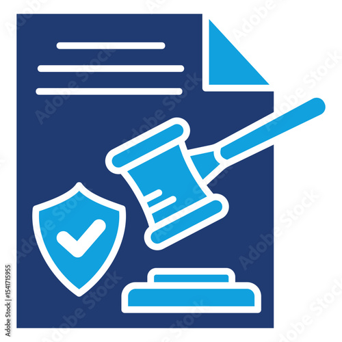 Conduct Flat Blue Icon