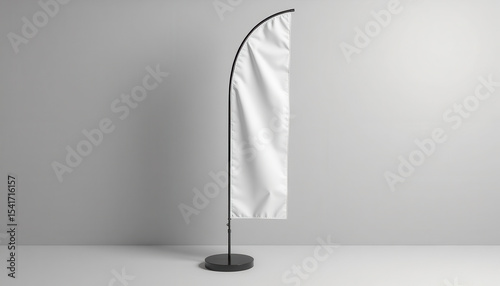 Wallpaper Mural Flag banner mockup. Blank feather flag mockup with minimal background Torontodigital.ca