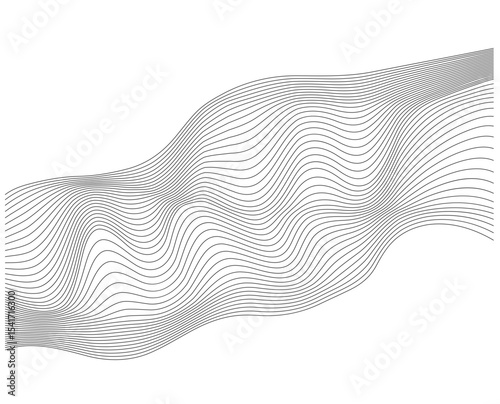 Abstract Wavy Line Pattern – Minimalist Geometric Flow Curve Background for Certificates, Design Frames, and Digital Art