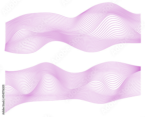 Abstract Wavy Line Pattern – Minimalist Geometric Flow Curve Background for Certificates, Design Frames, and Digital Art