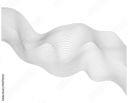 Abstract Wavy Line Pattern – Minimalist Geometric Flow Curve Background for Certificates, Design Frames, and Digital Art