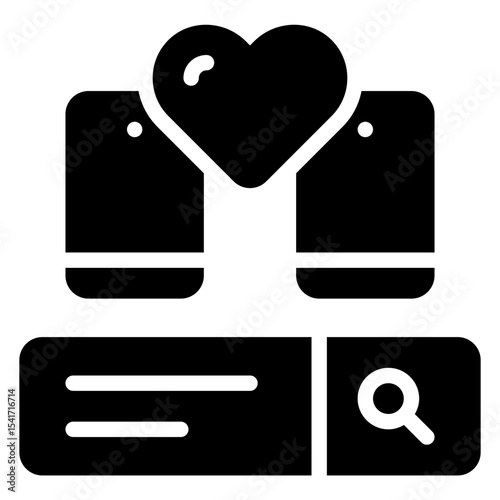 bar search dating icon	
