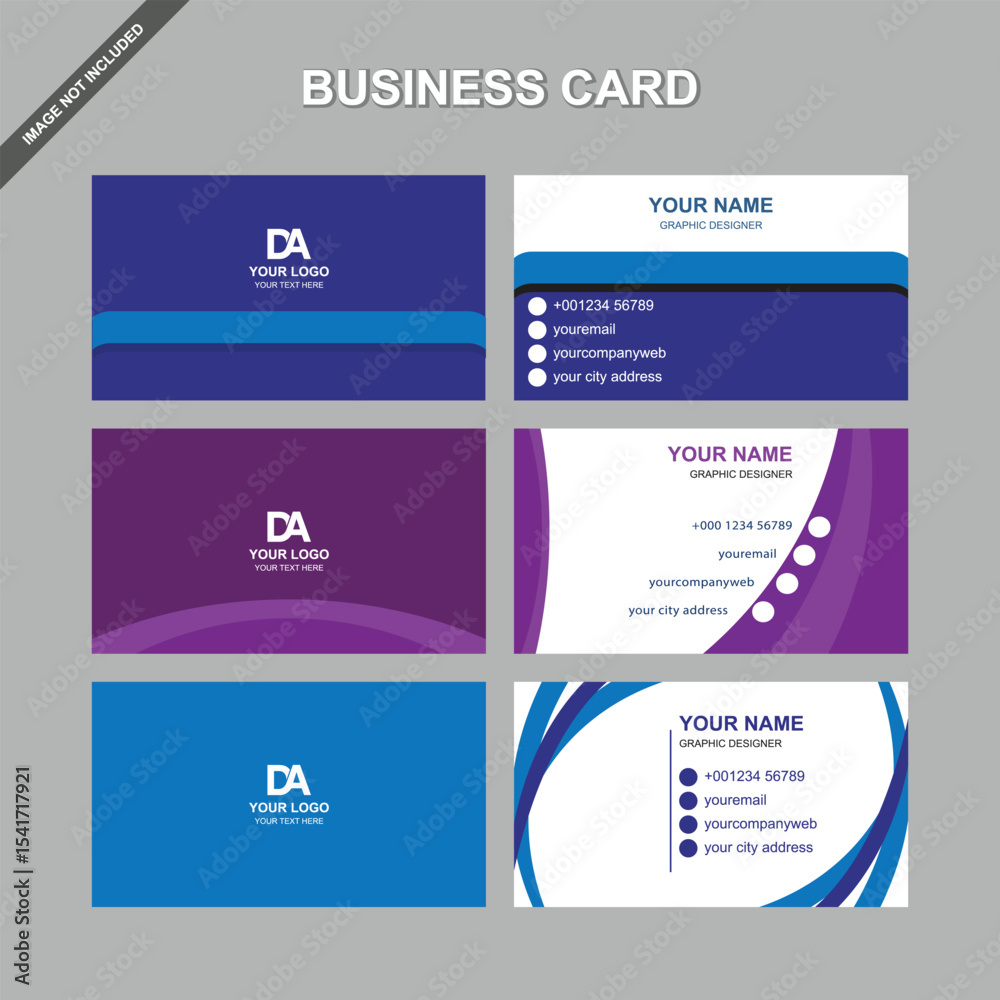 Fototapeta premium Business card template design