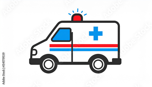 Wallpaper Mural ambulance car vector Torontodigital.ca