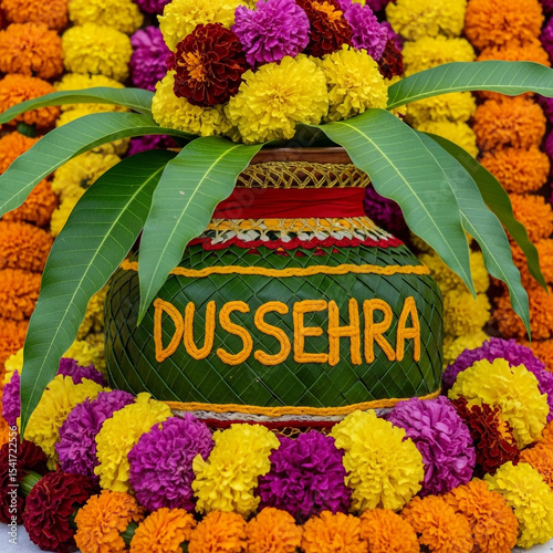 Dussehra Pot Decorated with...