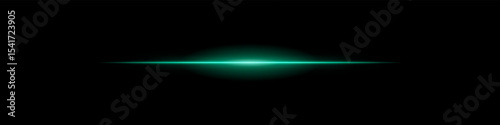 Elegant soft green horizontal beam glowing on a dark background. A subtle flare evoking sunrise energy, cinematic transitions, or the first blink of futuristic awakening.