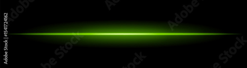 Horizontal light beam with soft radial glow on black background. Sleek minimal flare ideal for sci-fi transitions, modern lighting effects, or cinematic glow overlays.