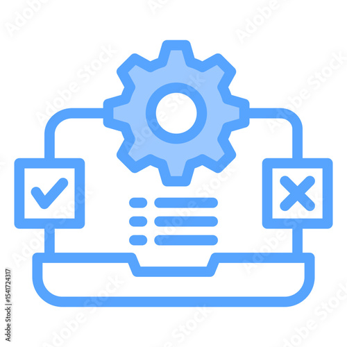 Testing Blue Icon