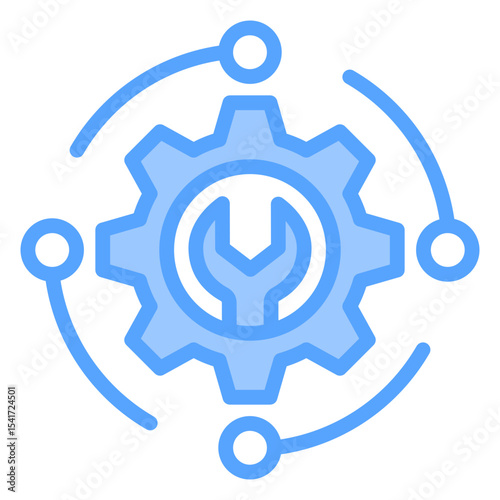 Technical Support Blue Icon