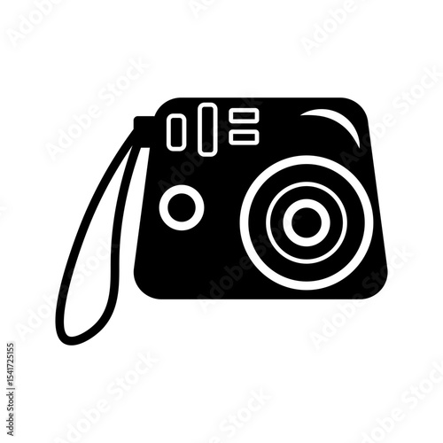 Polaroid icon on white background
