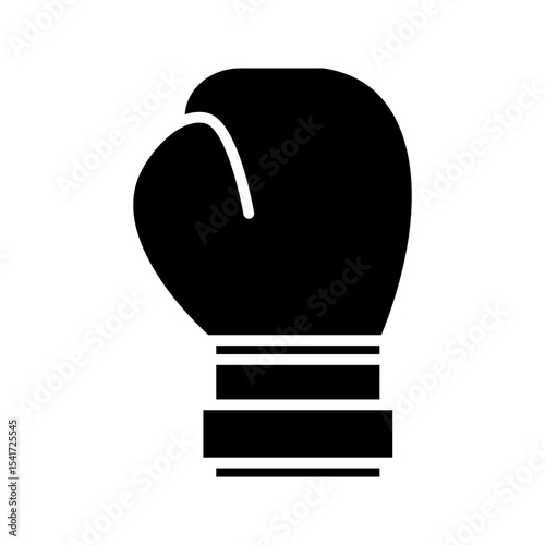  Boxing glove icon on white background