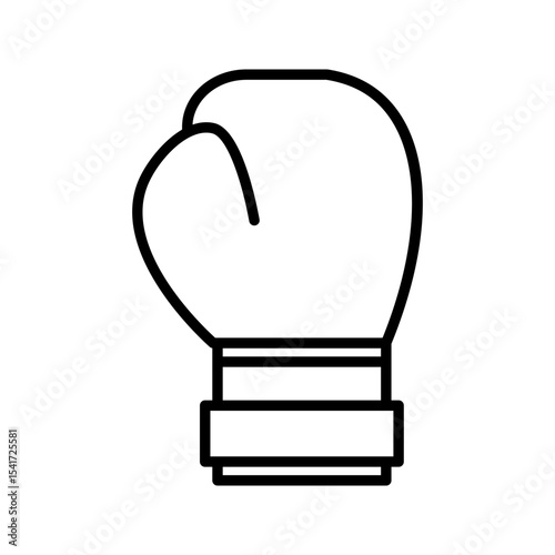  Boxing glove icon on white background