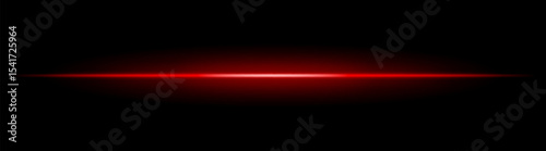 Horizontal light beam with soft radial glow on black background. Sleek minimal flare ideal for sci-fi transitions, modern lighting effects, or cinematic glow overlays.