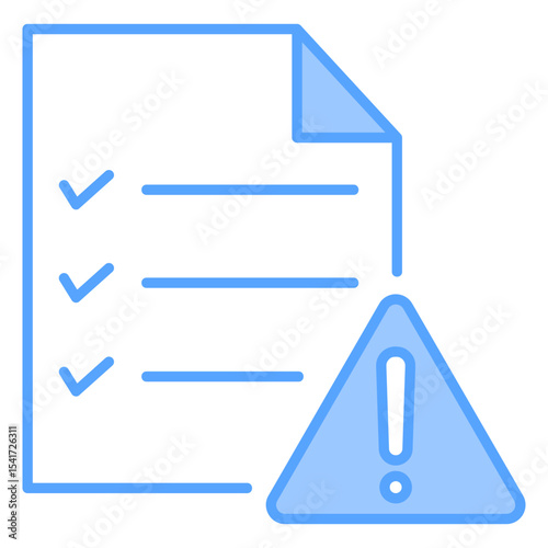 Regulatory Risk Blue Icon